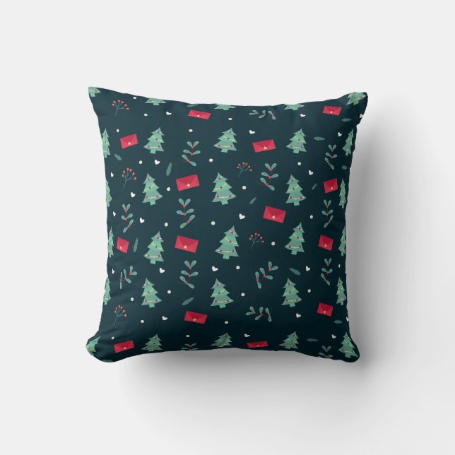 Cojín Decorativo Pillow del árbol de Navidad (Anverso)