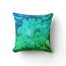 Pillow del Arte Gráfico Floral Verde para todos