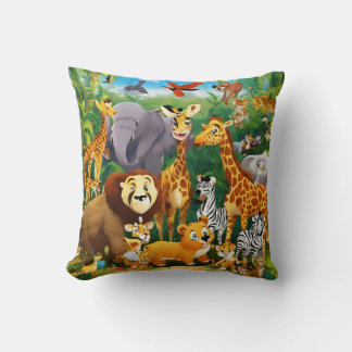 Cojín Decorativo Pillow del bebé del Safari de la Jungla