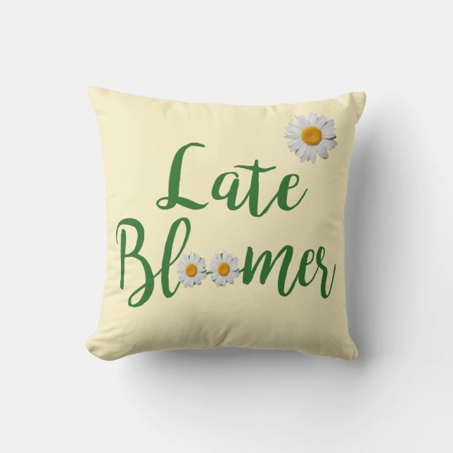 Cojín Decorativo Pillow del Bloomer tardío (Anverso)