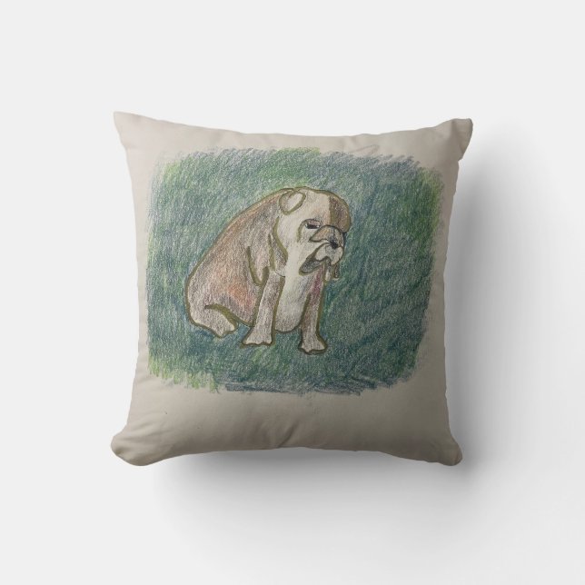 Cojín Decorativo Pillow del bulldog (Anverso)
