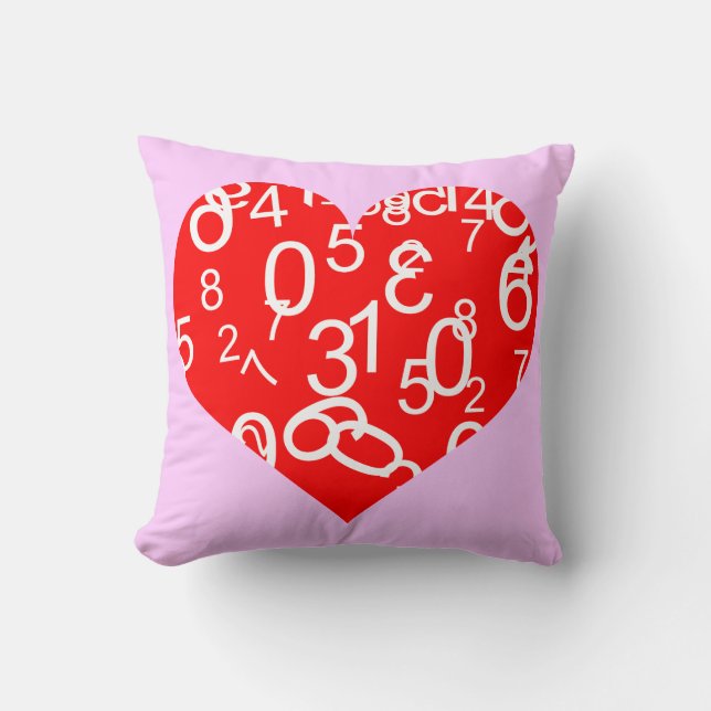 Cojín Decorativo Pillow del corazón grande (Anverso)