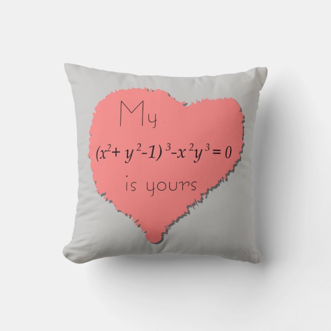 Cojín Decorativo Pillow del corazón rojo (Anverso)