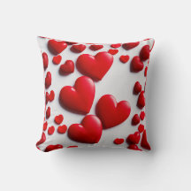 Pillow del corazón rojo