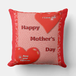 Cojín Decorativo Pillow del Día de la Madre, ahora y para siempre