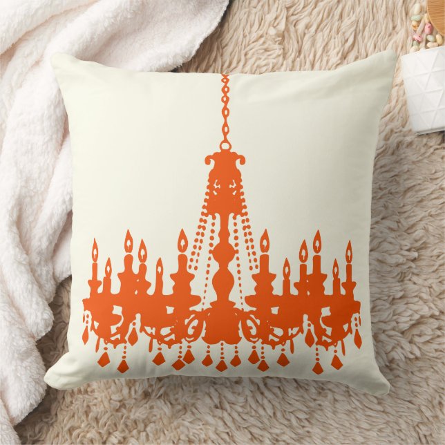 Cojín Decorativo Pillow del diseñador de candelabros naranja (Manta)