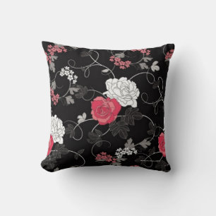 Cojín Decorativo Pillow del diseñador de Rosa negro