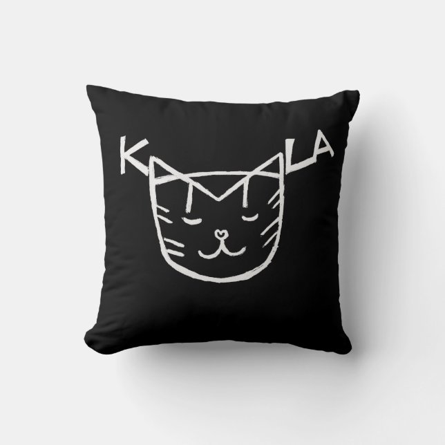 Cojín Decorativo Pillow del gato de Kamala (Anverso)