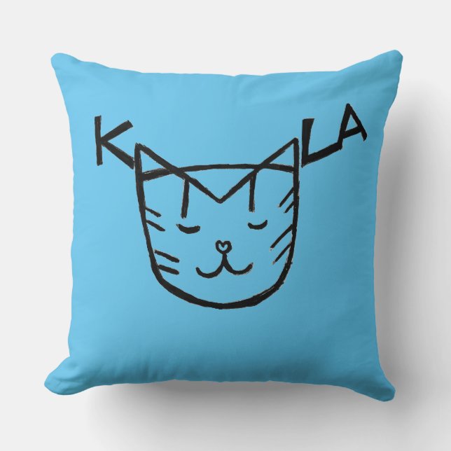 Cojín Decorativo Pillow del gato de Kamala (Anverso)