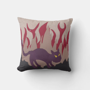 Cojín Decorativo Pillow del gato del infierno