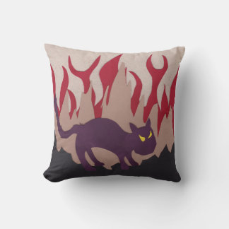 Cojín Decorativo Pillow del gato del infierno
