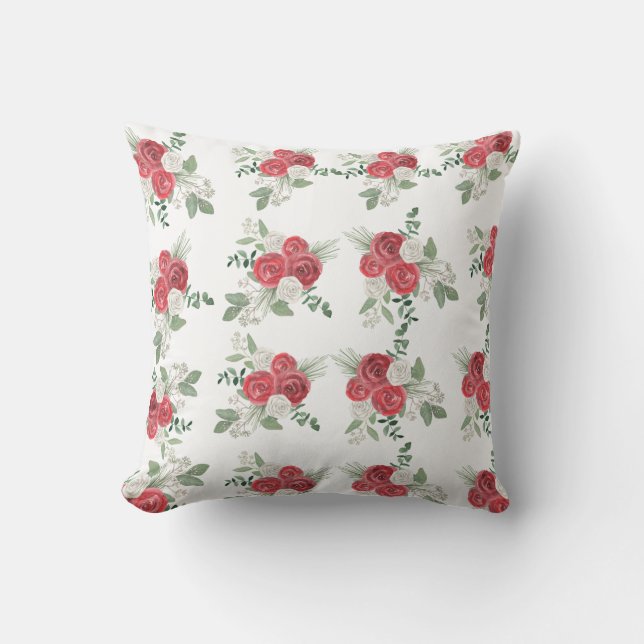 Cojín Decorativo Pillow del invierno floral (Anverso)