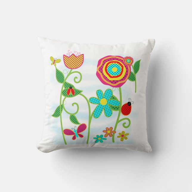 Cojín Decorativo Pillow del Jardín de Verano (Anverso)