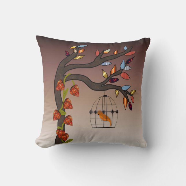 Cojín Decorativo Pillow del jardín japonés (Anverso)