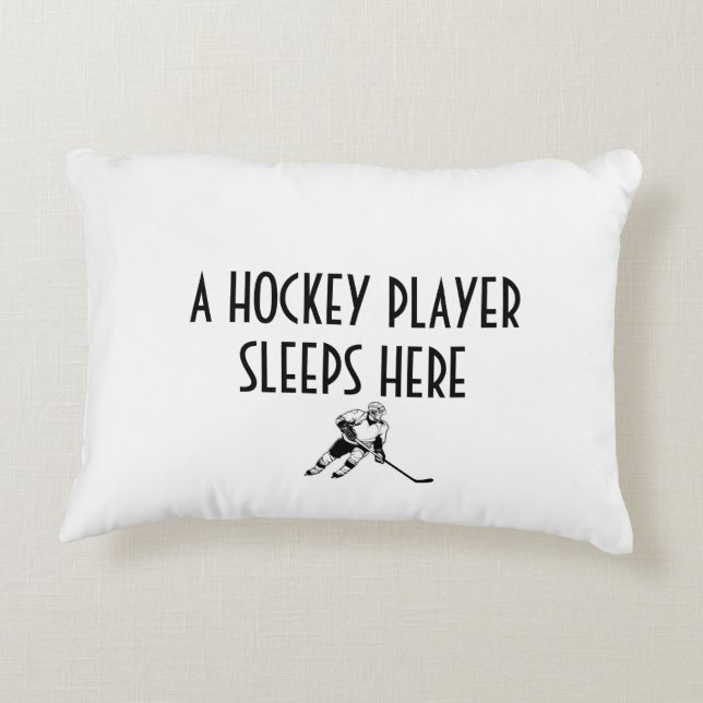 COJÍN DECORATIVO PILLOW DEL JUGADOR DE HOCKEY (Reverso)