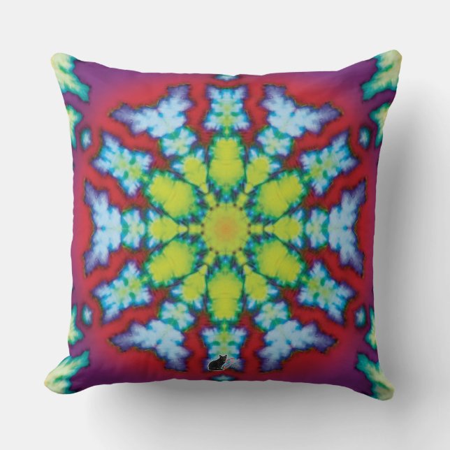 Cojín Decorativo Pillow del Kaleidoscopio de Bloom (Anverso)