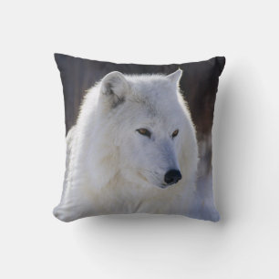 Cojín Decorativo Pillow del Lobo Blanco Ártico