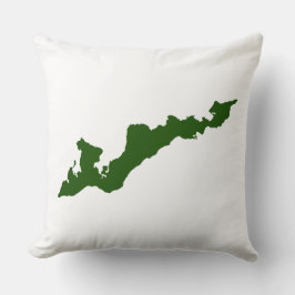 Cojín Decorativo Pillow del logotipo de la isla de pescadores clási