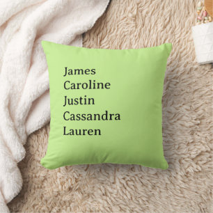 Cojín Decorativo Pillow del nombre de familia del personalizado R