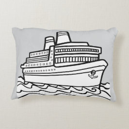 Cojín Decorativo Pillow del Orgullo de la Voyager - Arte de línea o