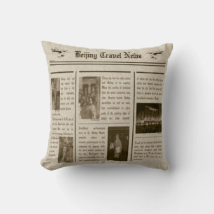 Cojín Decorativo Pillow del periódico