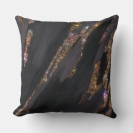 Cojín Decorativo Pillow del Purpurina negro