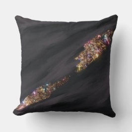 Cojín Decorativo Pillow del Purpurina negro
