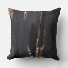 Cojín Decorativo Pillow del Purpurina negro