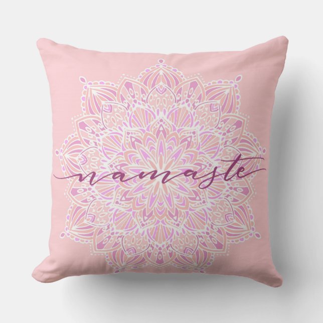 Cojín Decorativo Pillow del rosa de los nombres (Anverso)