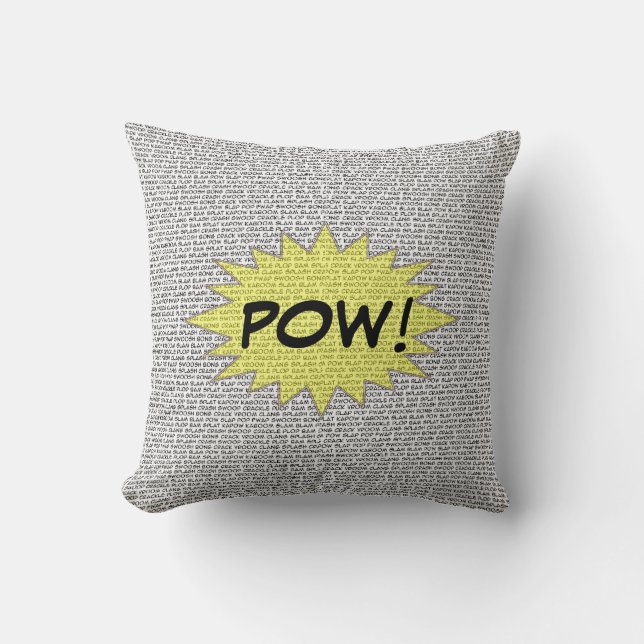Cojín Decorativo Pillow del Super Hero Comic Speak (Anverso)