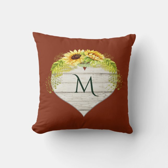 Cojín Decorativo Pillow del tema del girasol (Anverso)