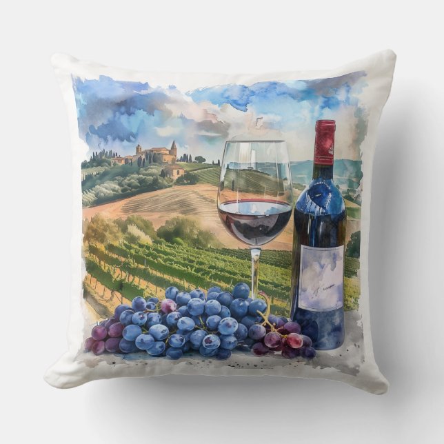 Cojín Decorativo Pillow del viñedo (Anverso)