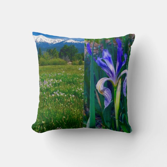 Cojín Decorativo Pillow Elk Horn Iris Fields (Anverso)