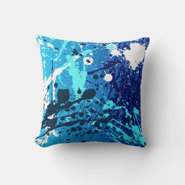Cojín Decorativo Pillow en estilo moderno abstracto de pulverizació