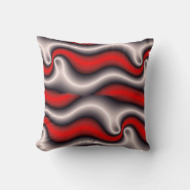 Cojín Decorativo Pillow en un estilo abstracto moderno, negro, blan