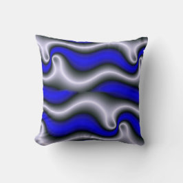 Cojín Decorativo Pillow en un estilo abstracto moderno, negro, blan