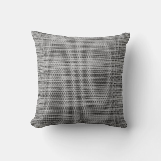 Cojín Decorativo Pillow Faux Gray Fabric (Anverso)