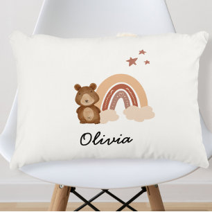 Cojín Decorativo pillow featuring a custom bear design