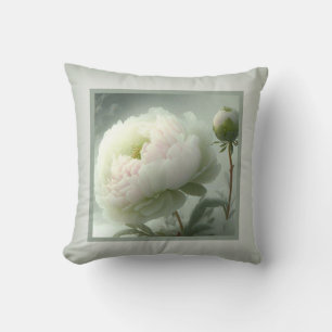 Cojín Decorativo Pillow - floral romántica, flor de peonía, peonia