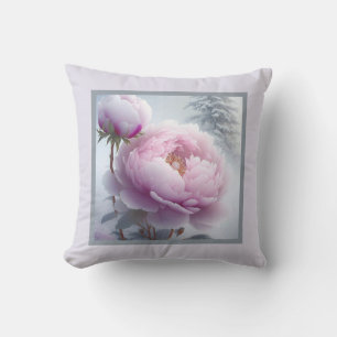 Cojín Decorativo Pillow - floral romántica, flor de peonía, peonia