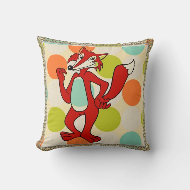 Cojín Decorativo Pillow Fox roja (Anverso)