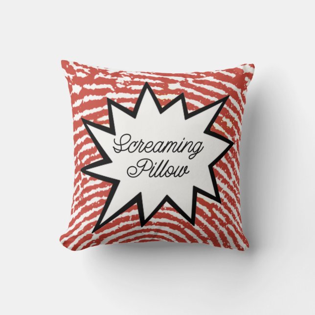 Cojín Decorativo Pillow gritando (Anverso)