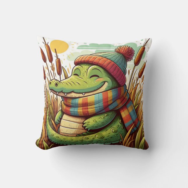 Cojín Decorativo Pillow inspirado en el lagarto (Anverso)