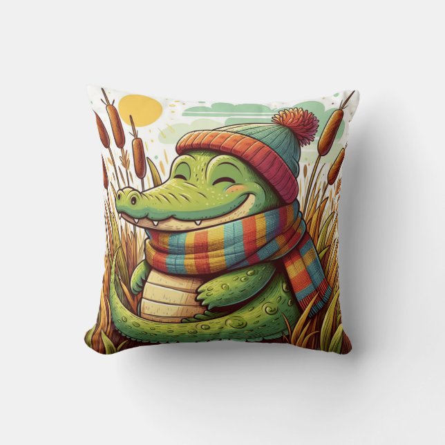 Cojín Decorativo Pillow inspirado en el lagarto (Anverso)