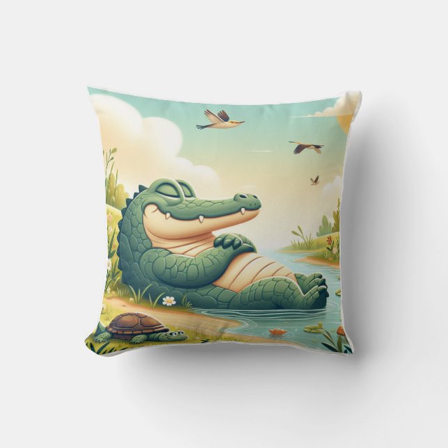 Cojín Decorativo Pillow inspirado en el lagarto (Anverso)