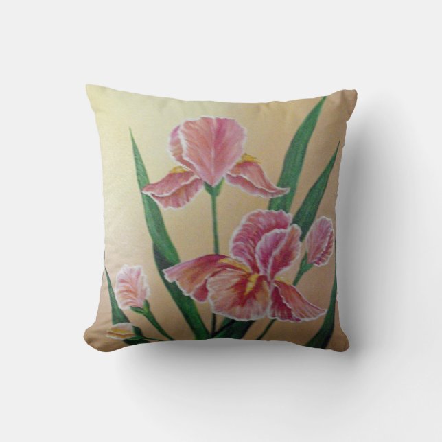 Cojín Decorativo Pillow Iris rosa (Anverso)