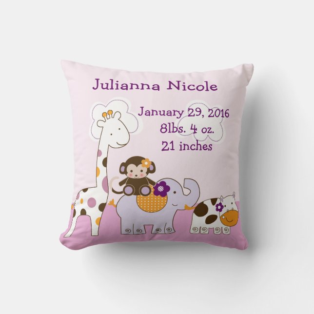 Cojín Decorativo Pillow Keepsake, animal Chica Jacana personalizado (Anverso)