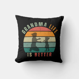 Cojín Decorativo Pillow - La vida de la abuela es mejor