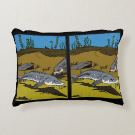 COJÍN DECORATIVO PILLOW - LAKE STURGEON COLORING PAGE - SPOT DIF
