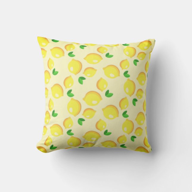 Cojín Decorativo Pillow Lemons amarillo (Anverso)